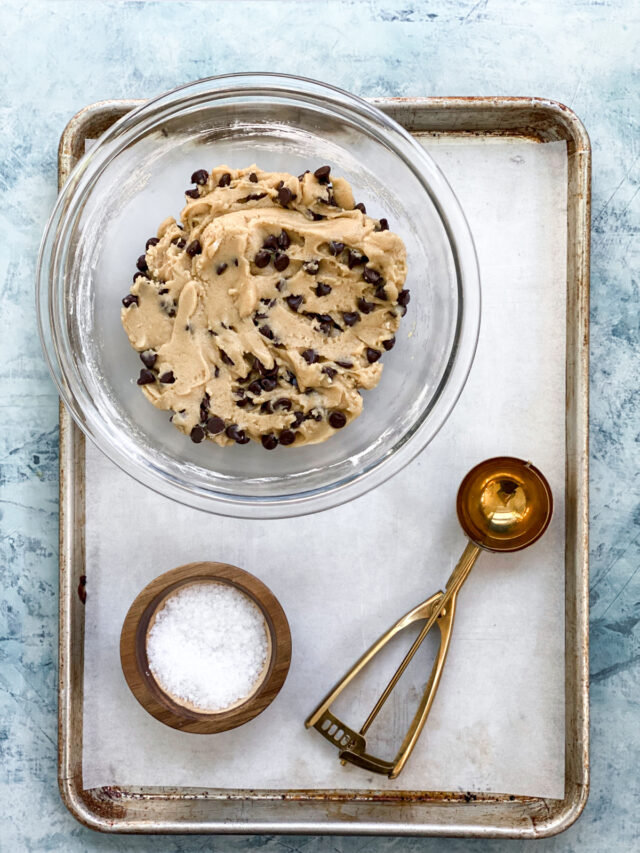 No Butter Chocolate Chip Cookies - The Salted Sweets