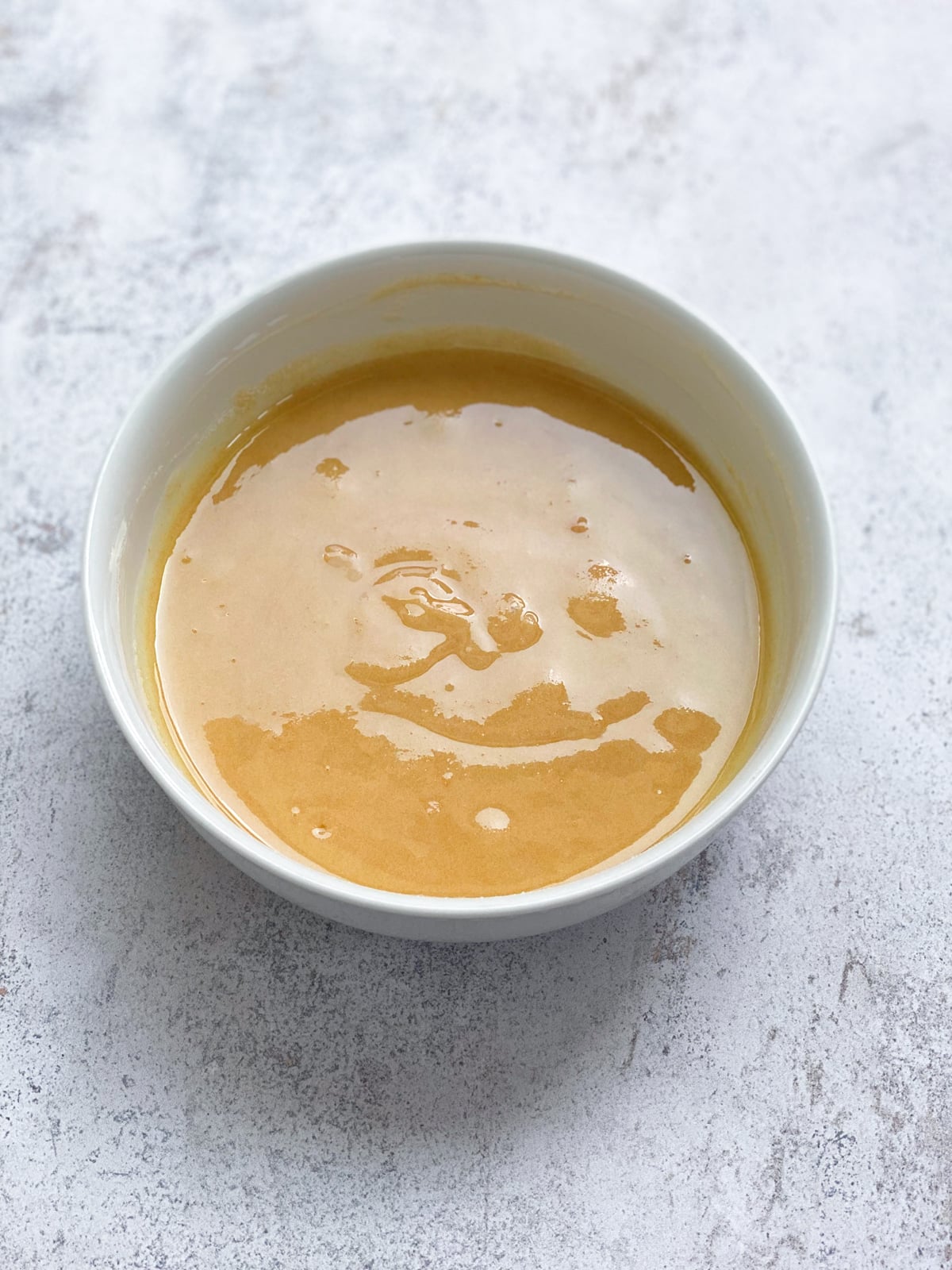 browned butter in a bowl.