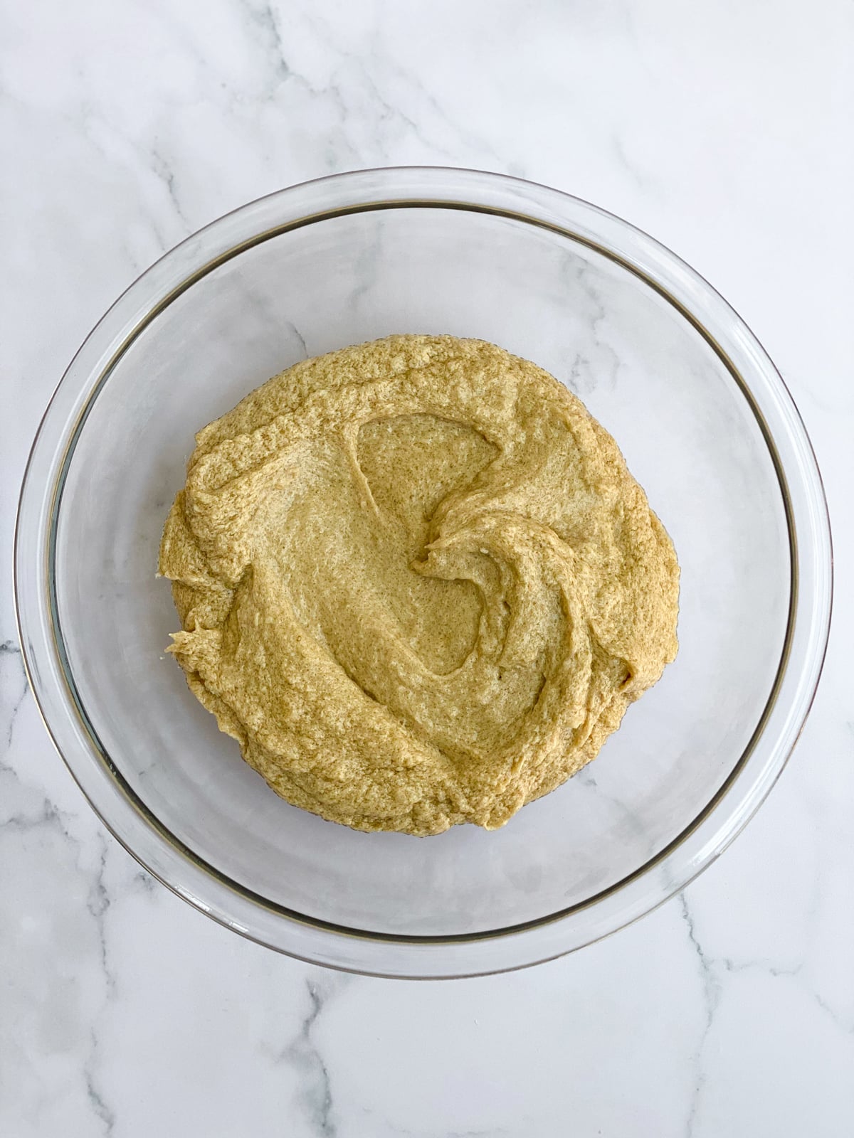 wet ingredients mixed together.