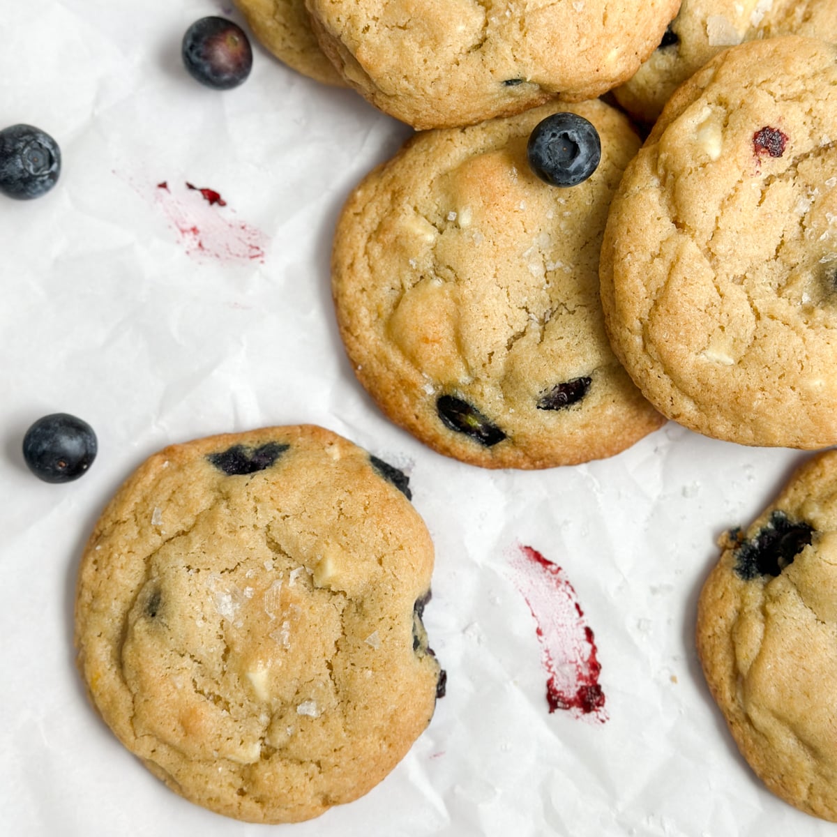 Lemon Blueberry Cookies - The Salted Sweets