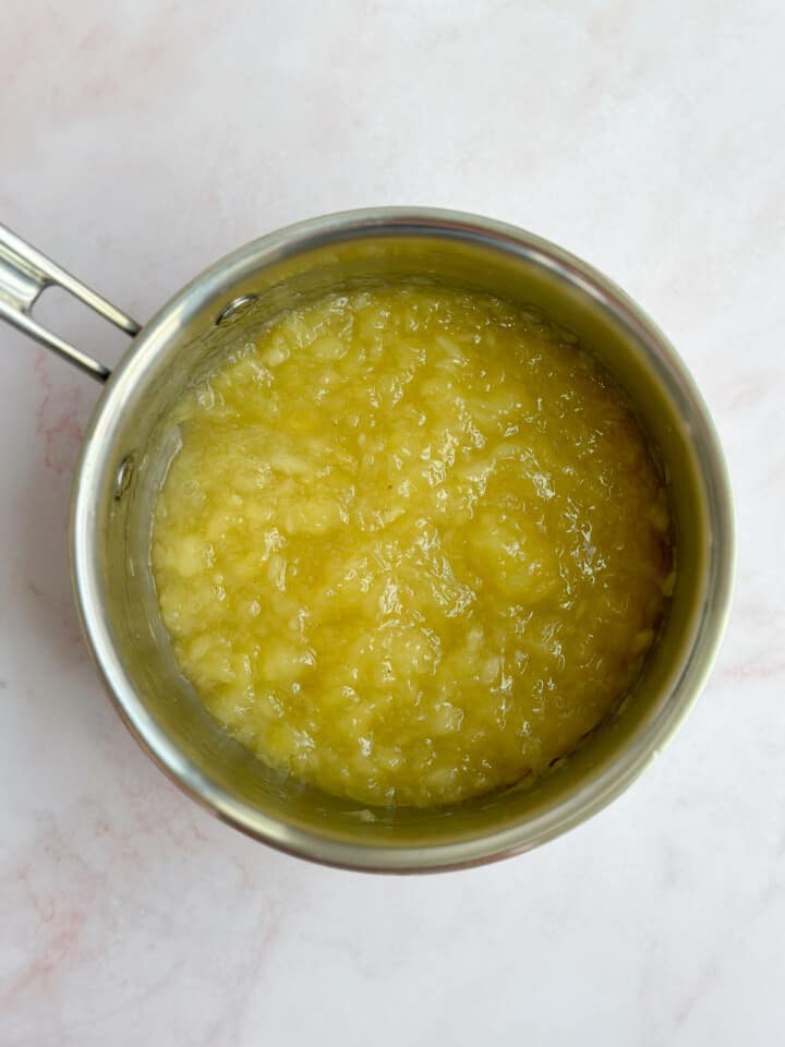 pineapple compote when finished