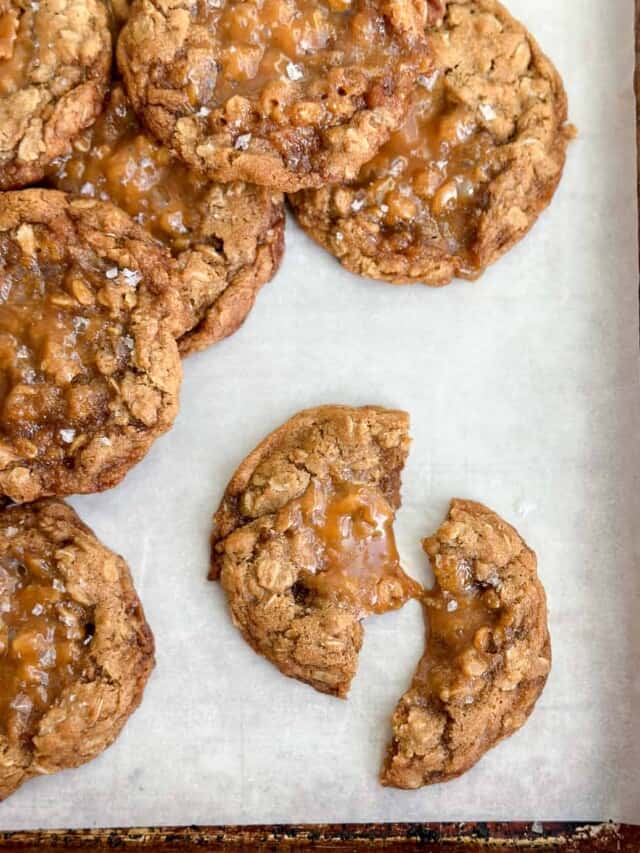 Caramel Oatmeal Cookies The Salted Sweets