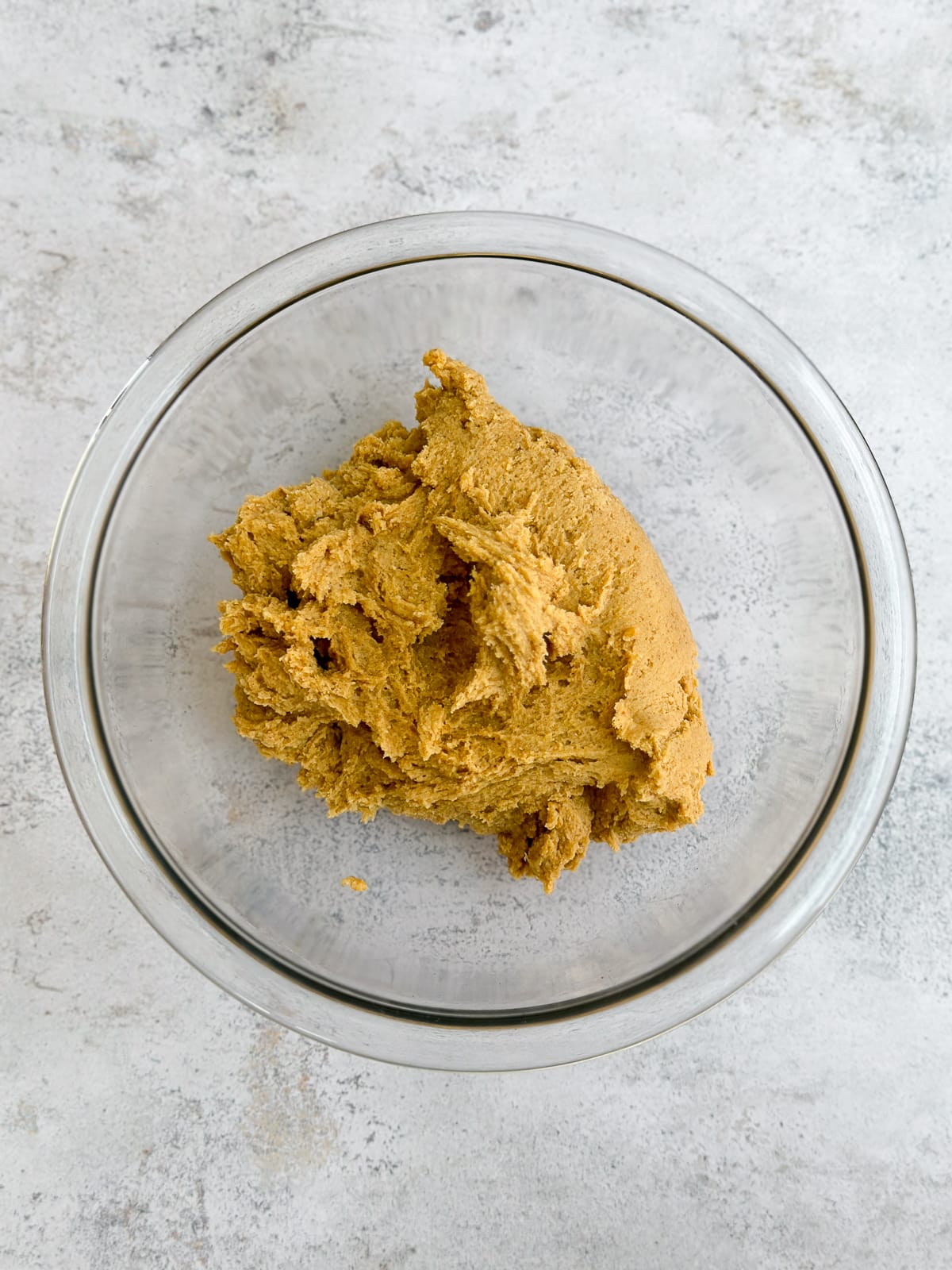 all the dry ingredients added to the dough.