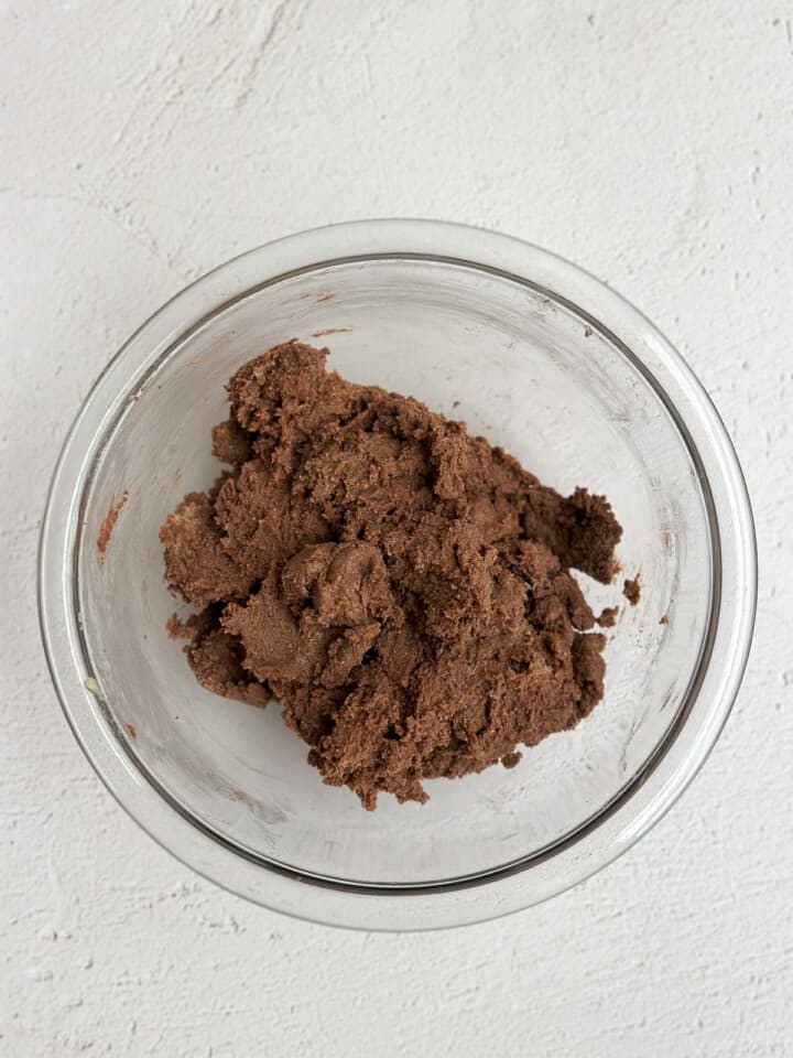 dry ingredients added to the dough.