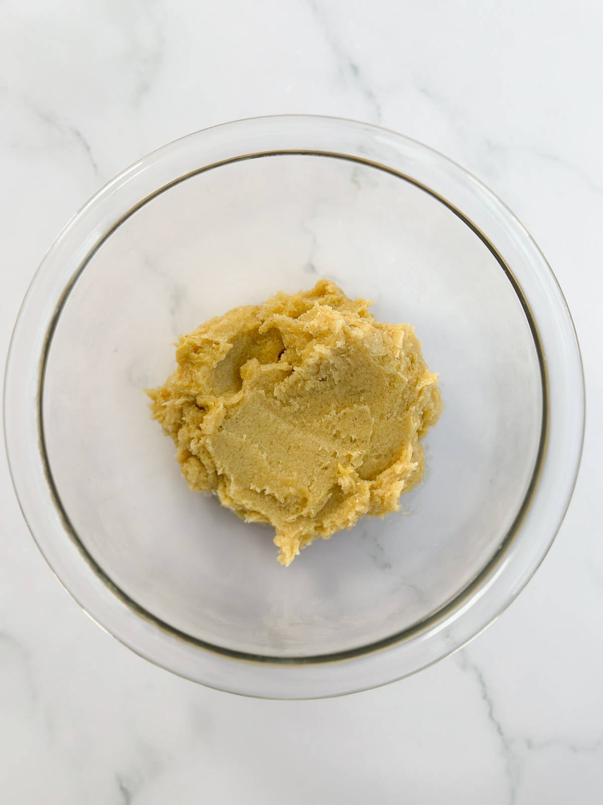 wet ingredients mixed together.