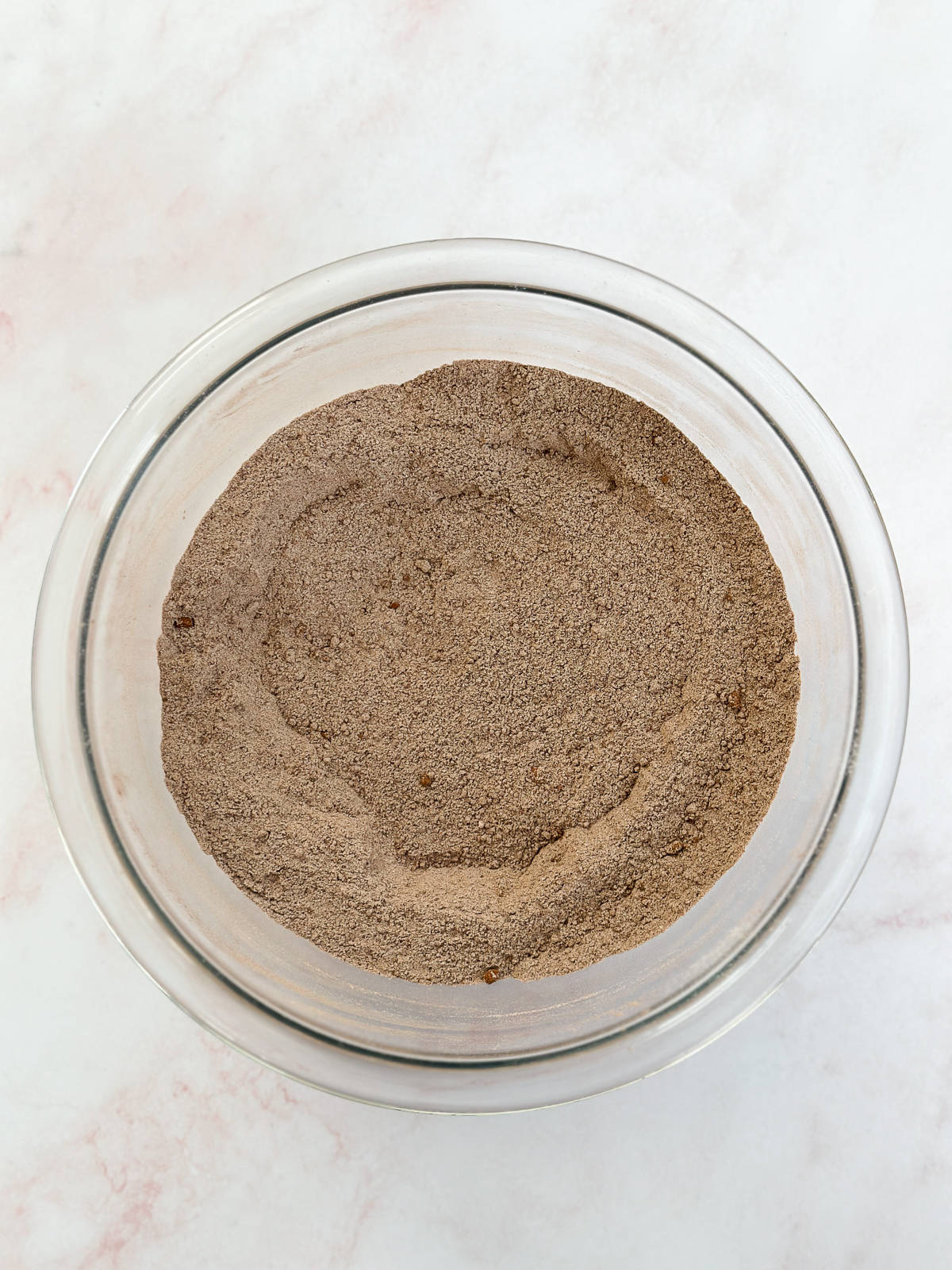 The dry ingredients whisked together.