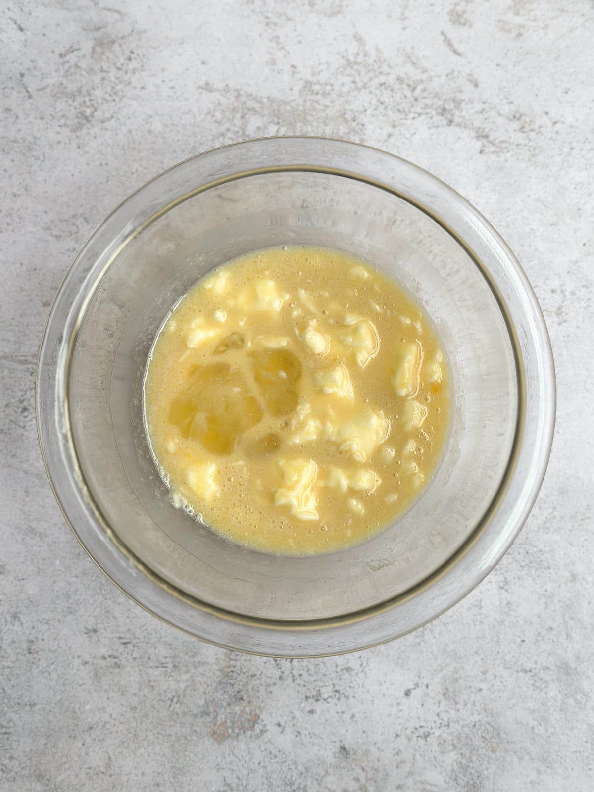 adding the butter and salt.