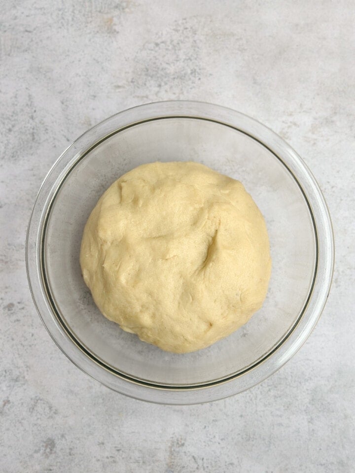 dough after it's doubled and risen.