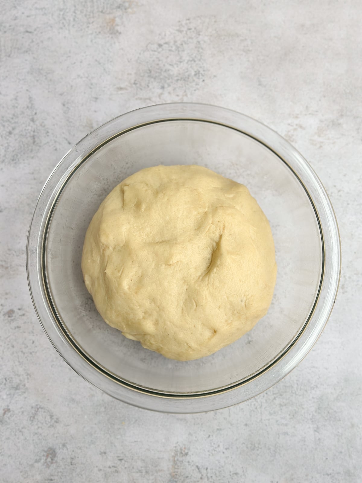 dough after it's doubled and risen.