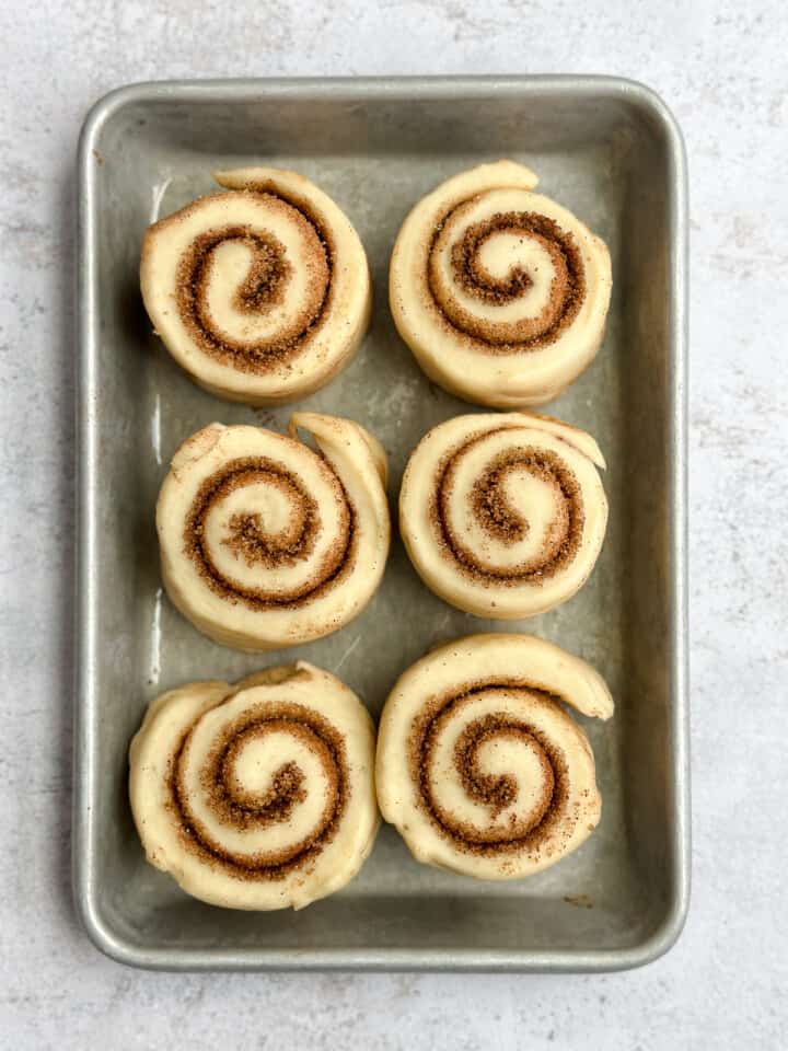 rolls after the second rise.