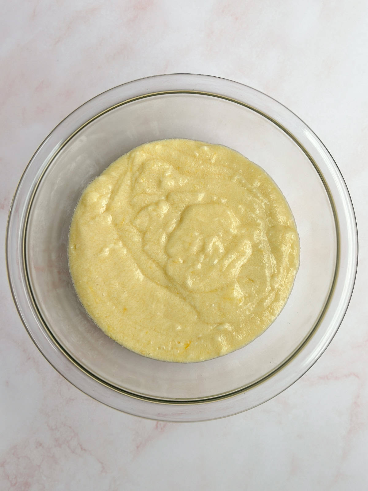 all the wet ingredients mixed together.