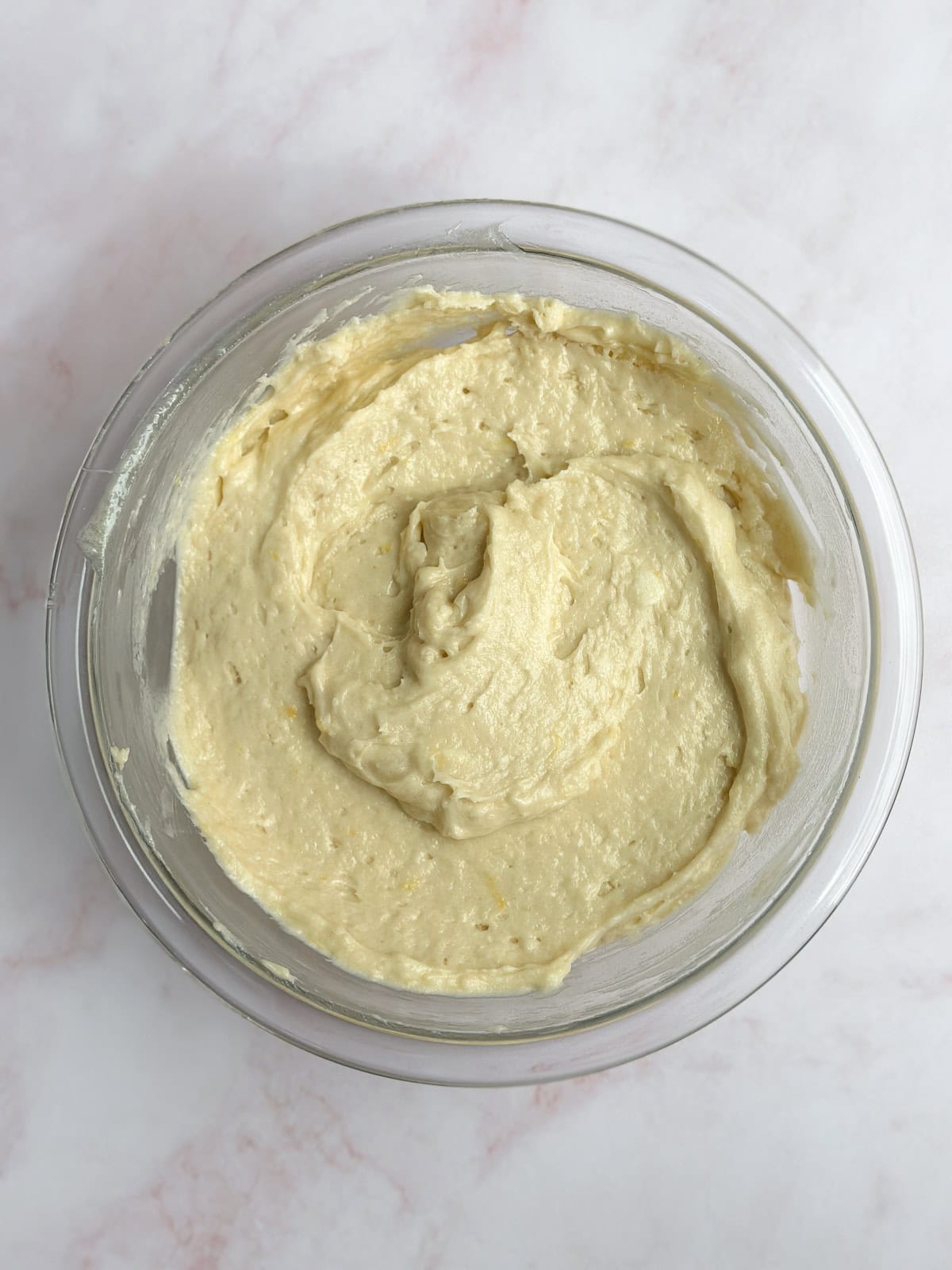 all other cake ingredients added.