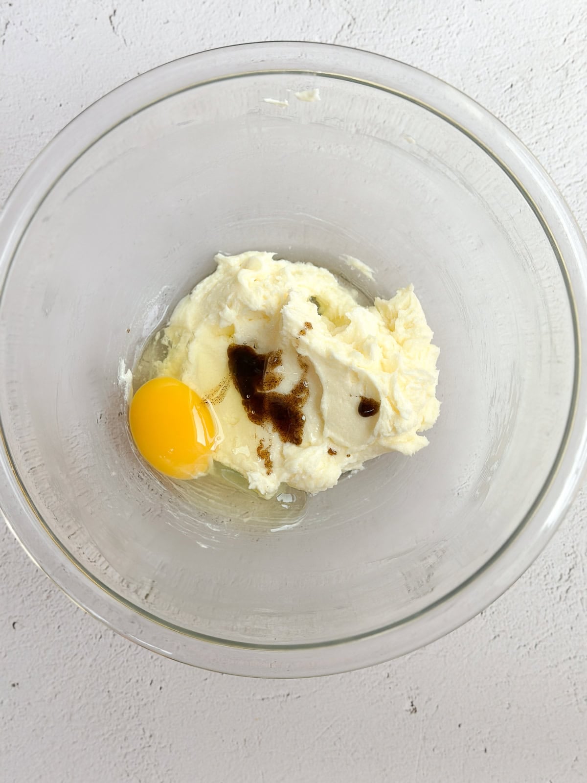 wet ingredients mixed together.