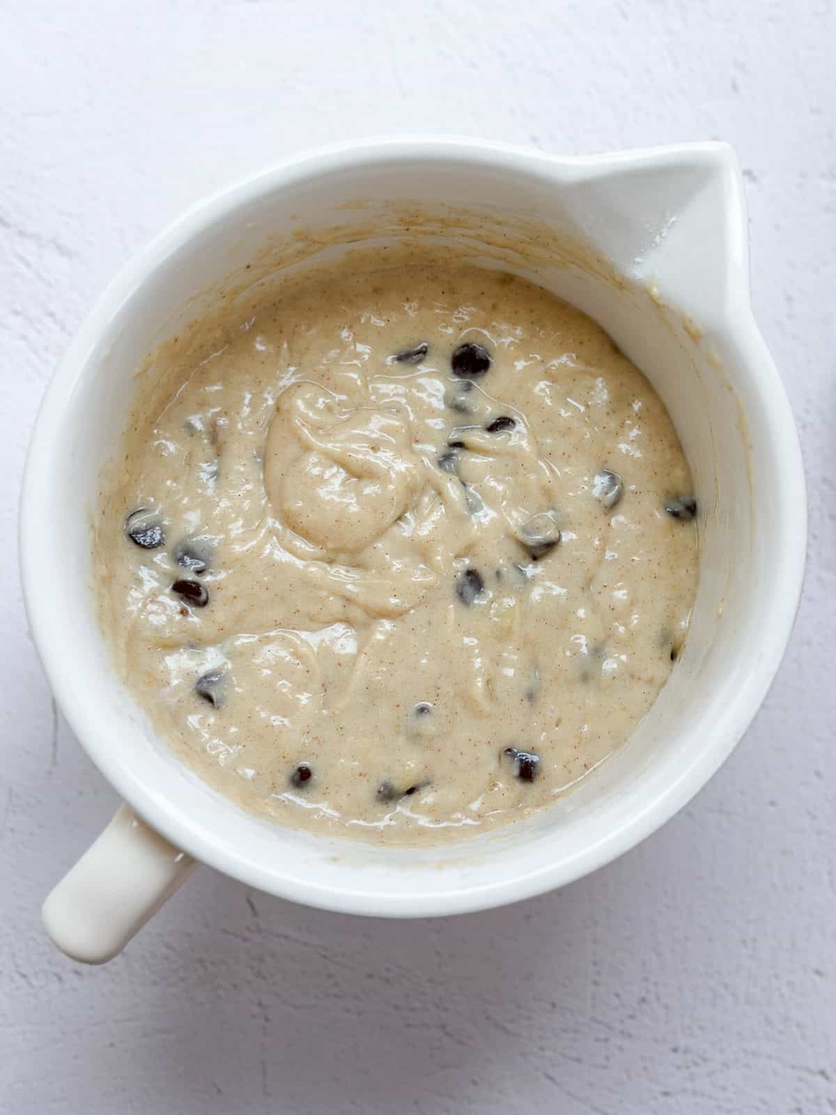 chocolate chips added.