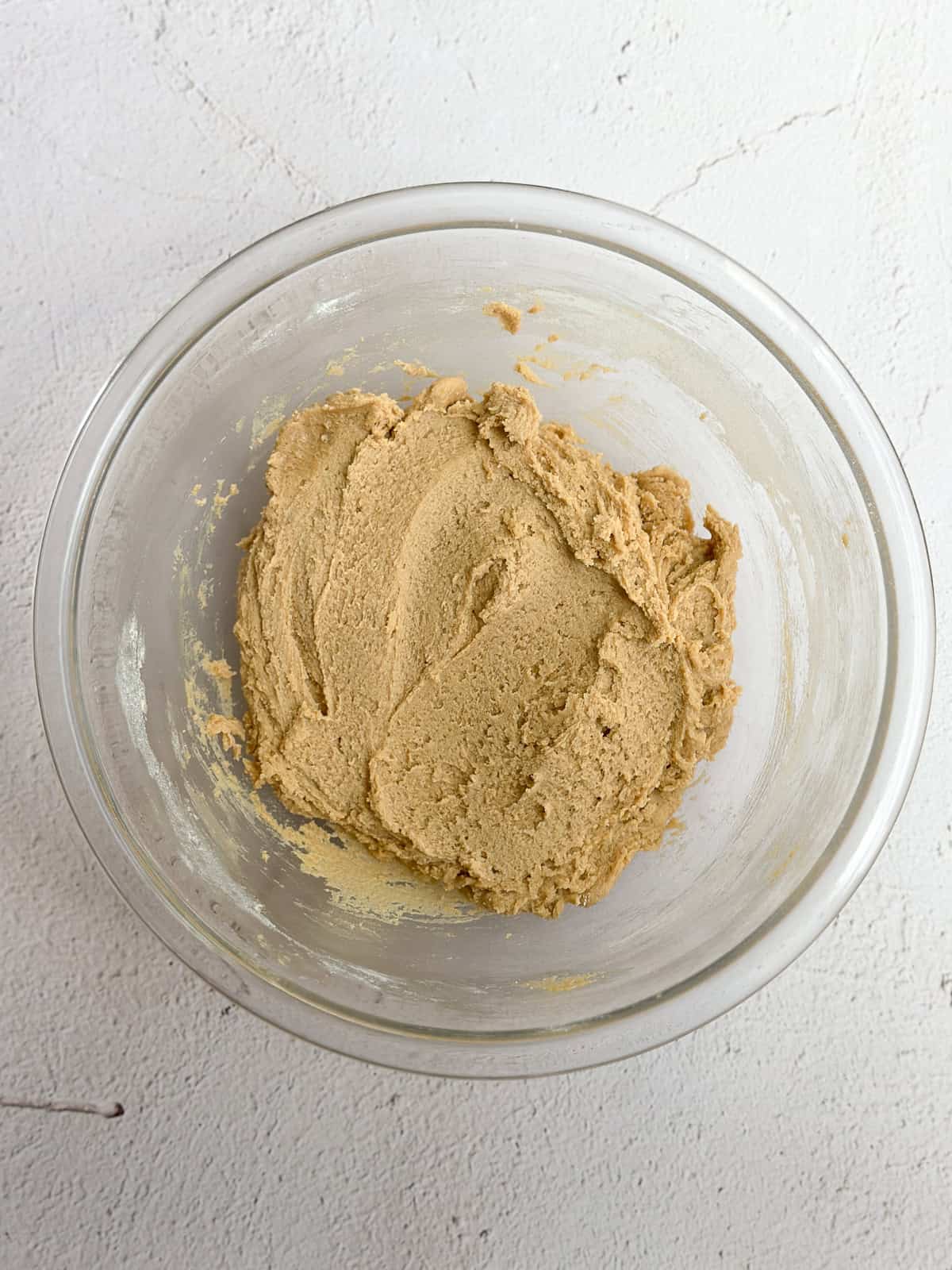 dry ingredients added.