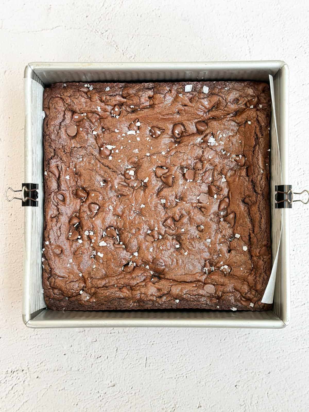 cookie bars done after baking.