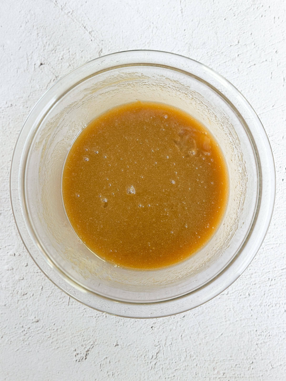 butter and sugars mixed together.