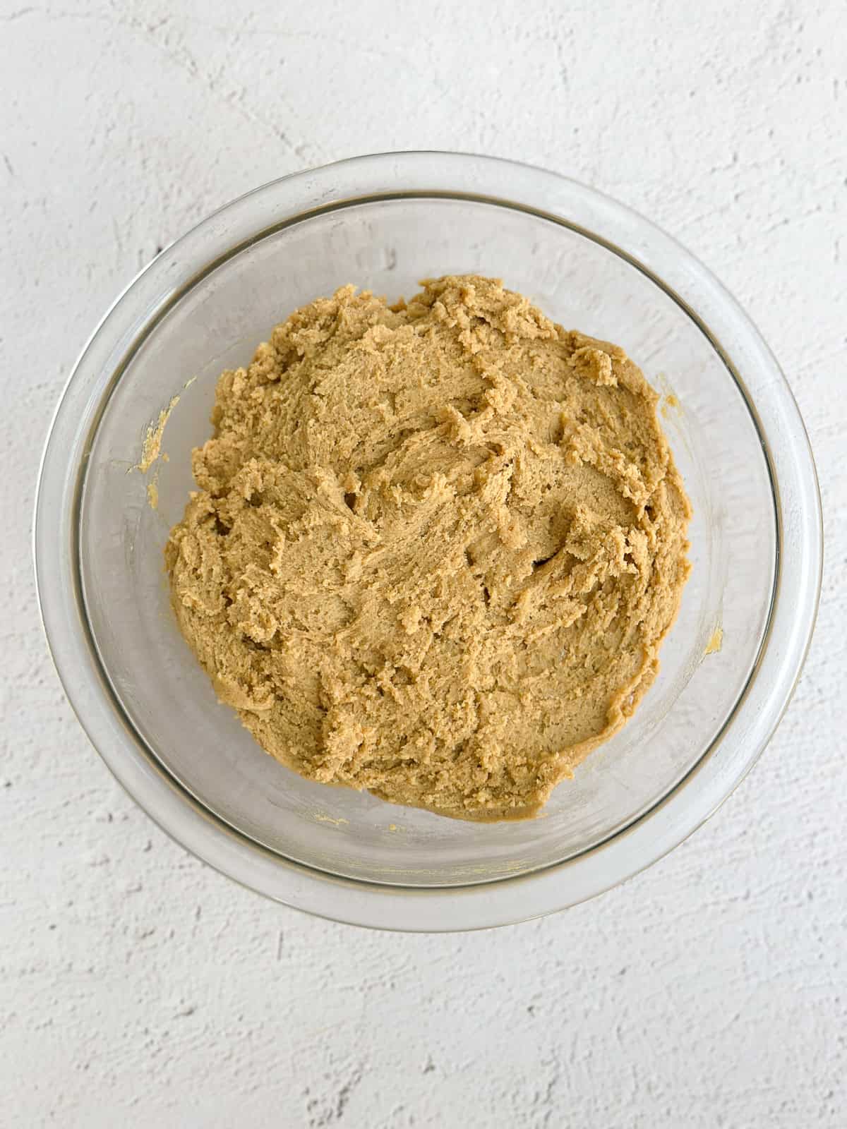 cookie dough after dry ingredients added.