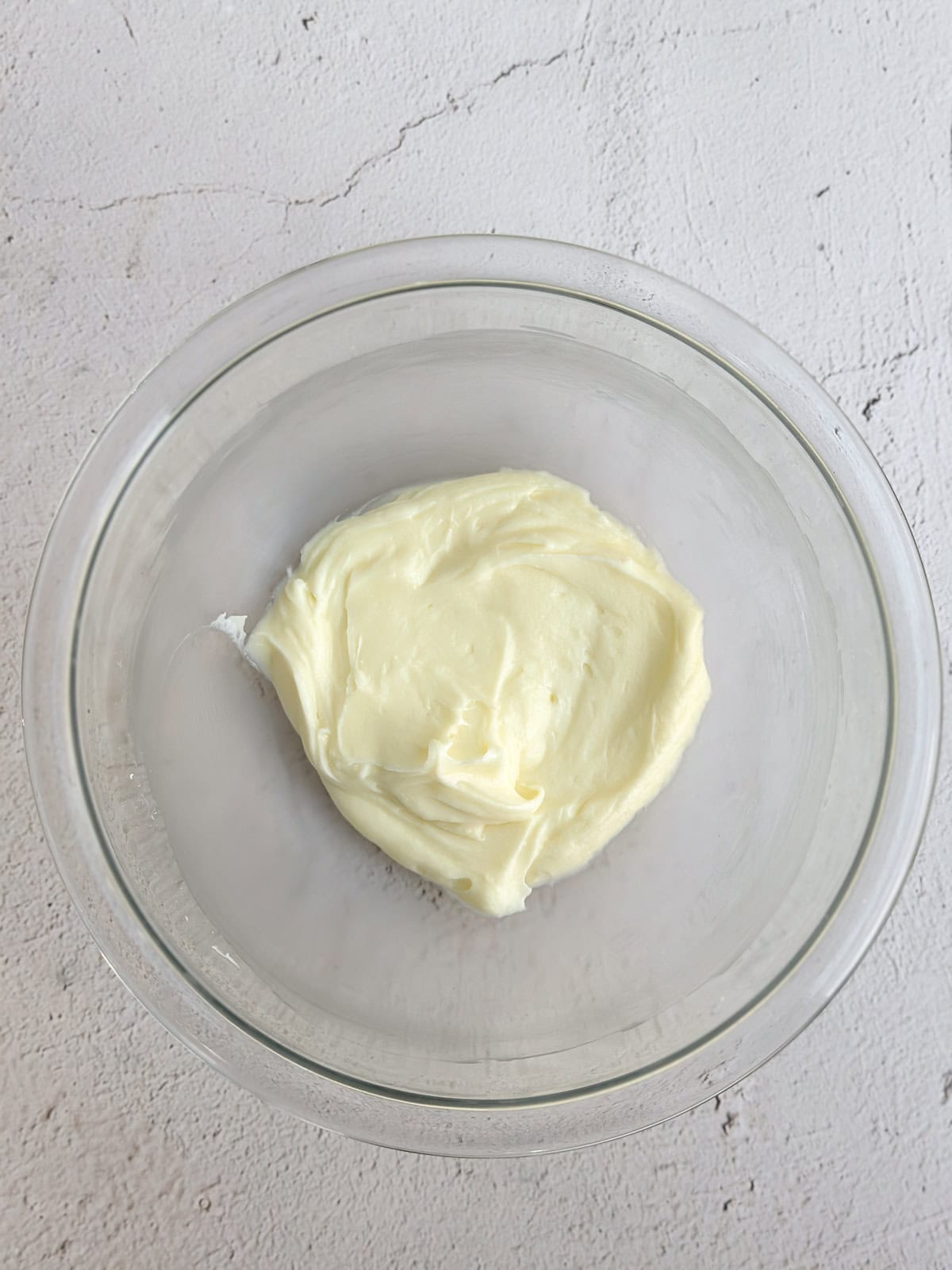 cream cheese and powdered sugar mixed together.