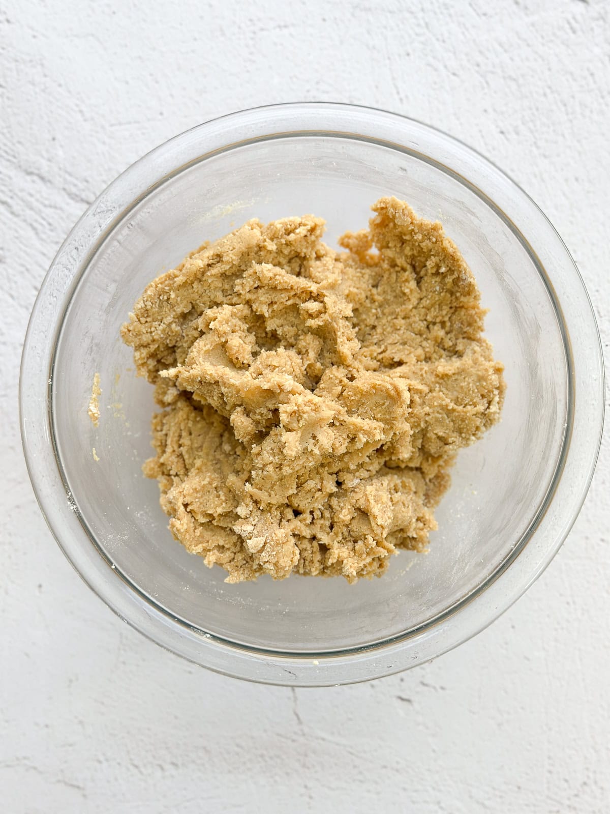 dry ingredients added.