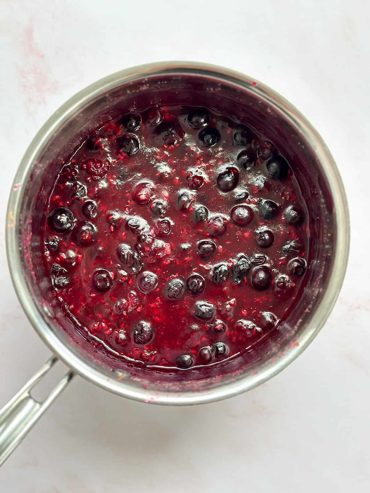 berry filling all thickened up.