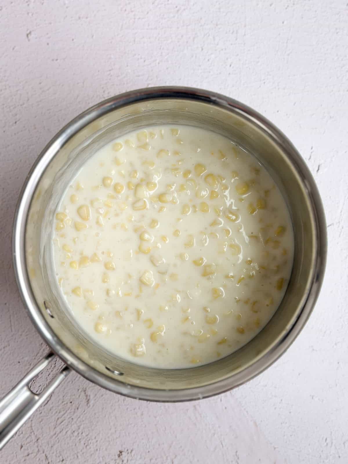 everything thickening in the saucepan.