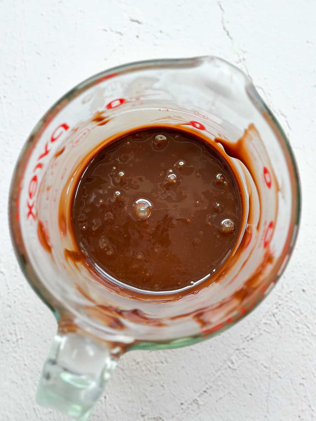 chocolate ganache mixed together.