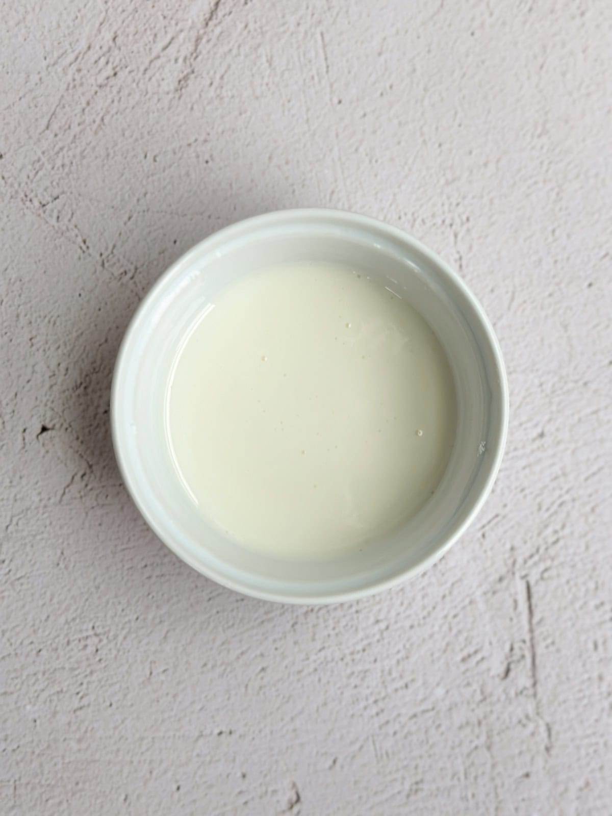 lemon glaze in a bowl.