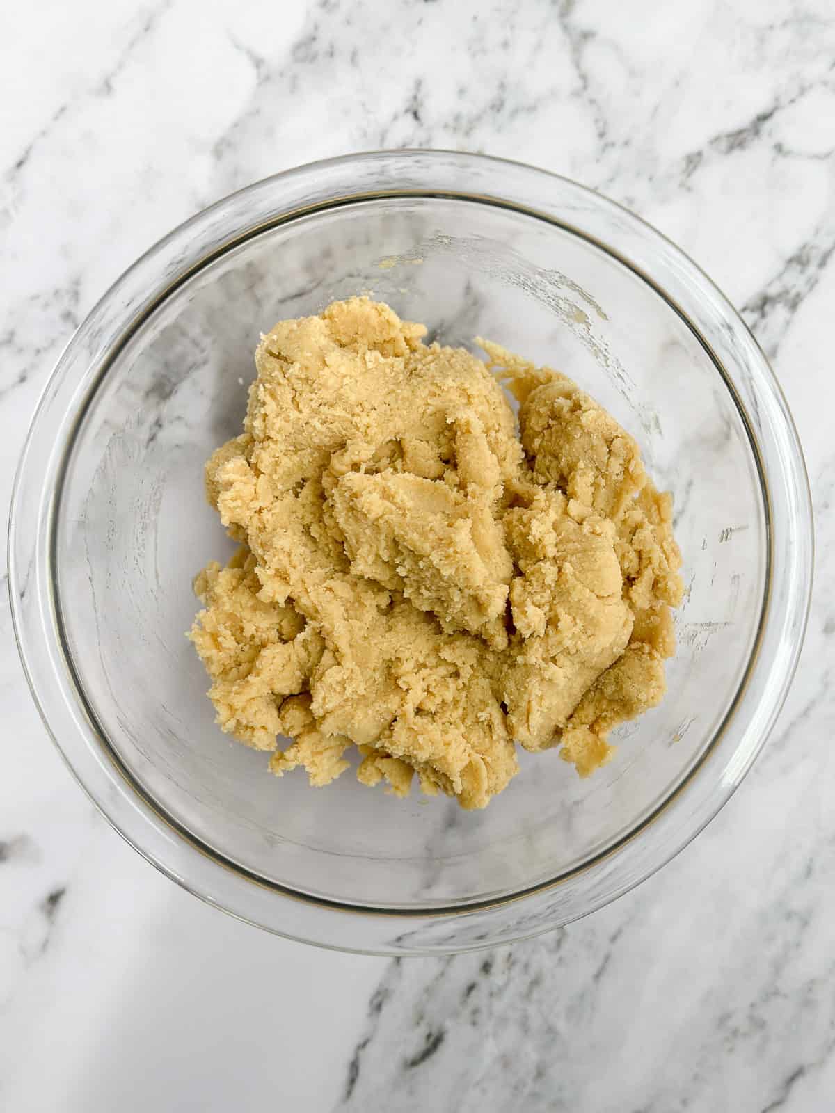 dry ingredients added.