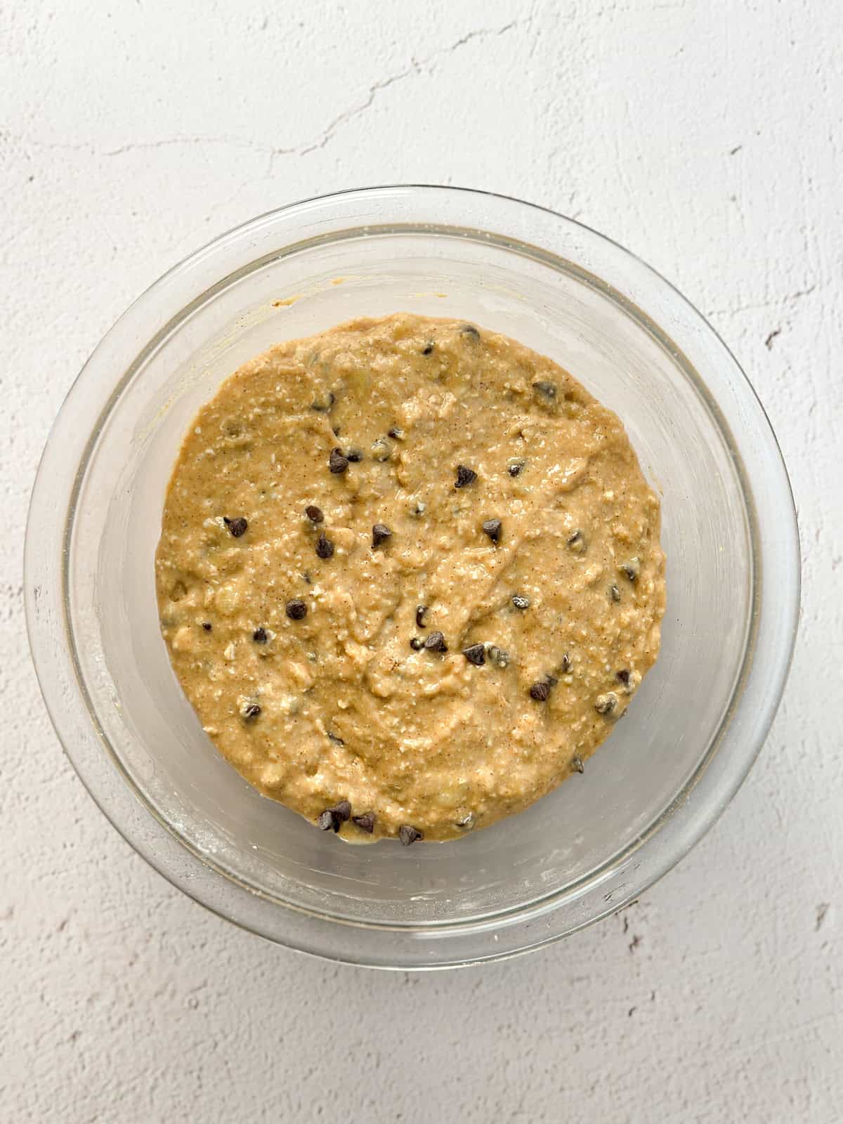 dry ingredients mixed in.