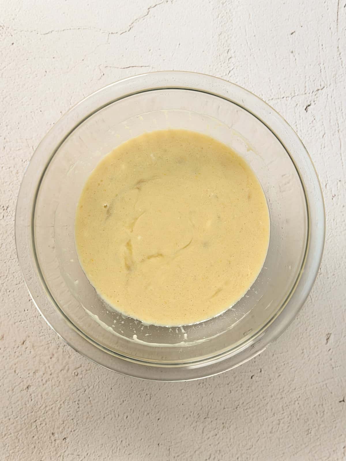 all the wet ingredients mixed together.