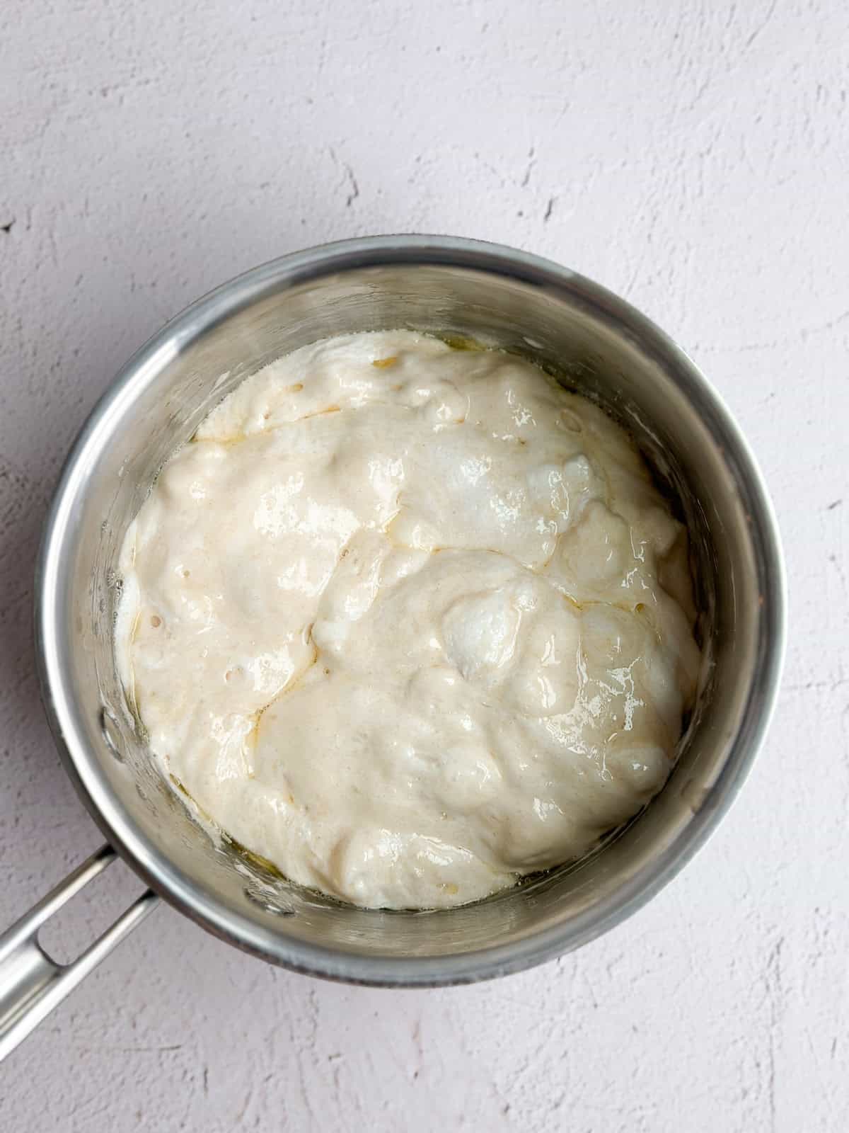 marshmallows after being melted.