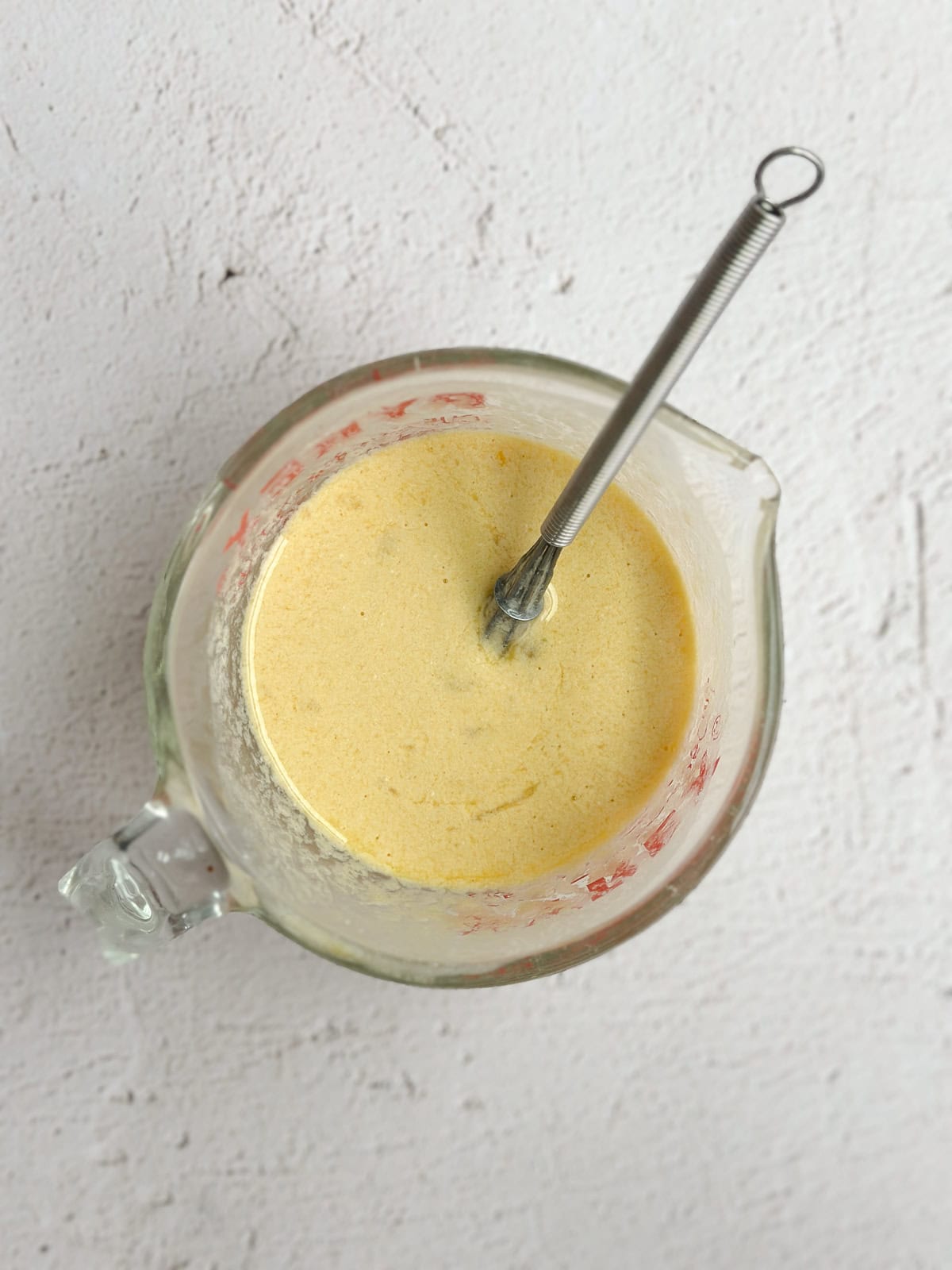 buttermilk and eggs wicked together.