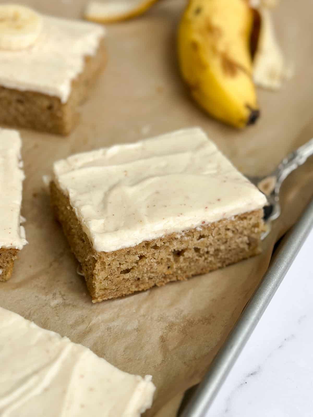 Gâteau à la banane et au beurre noisette