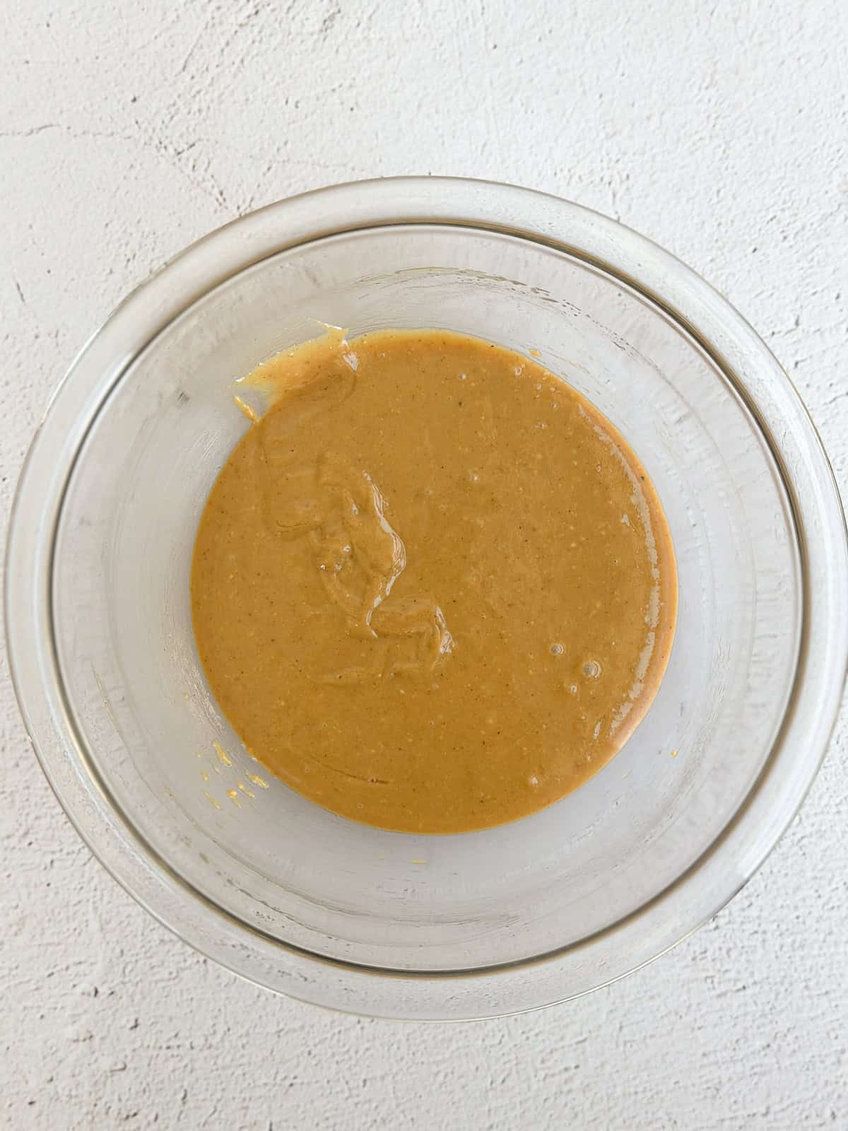 peanut butter, honey and oil mixed together.