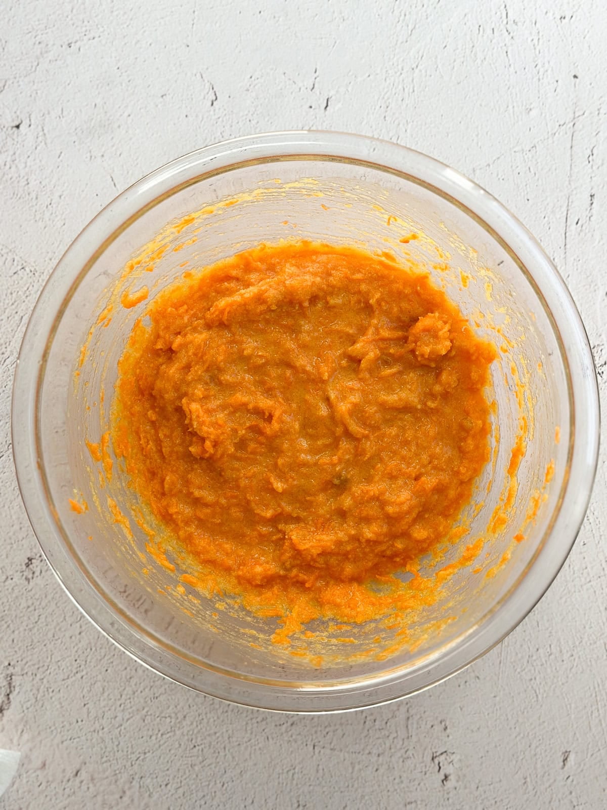 wet ingredients mixed together.