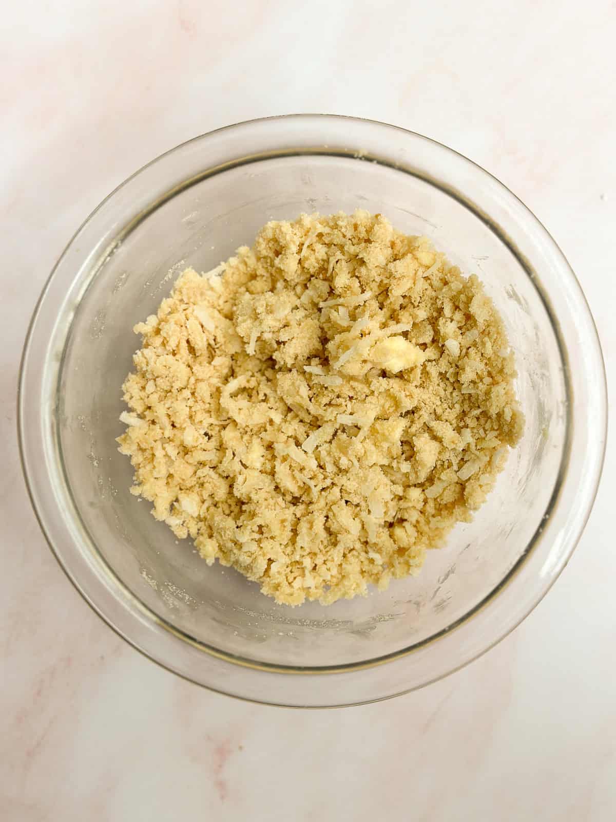 the coconut streusel topping.