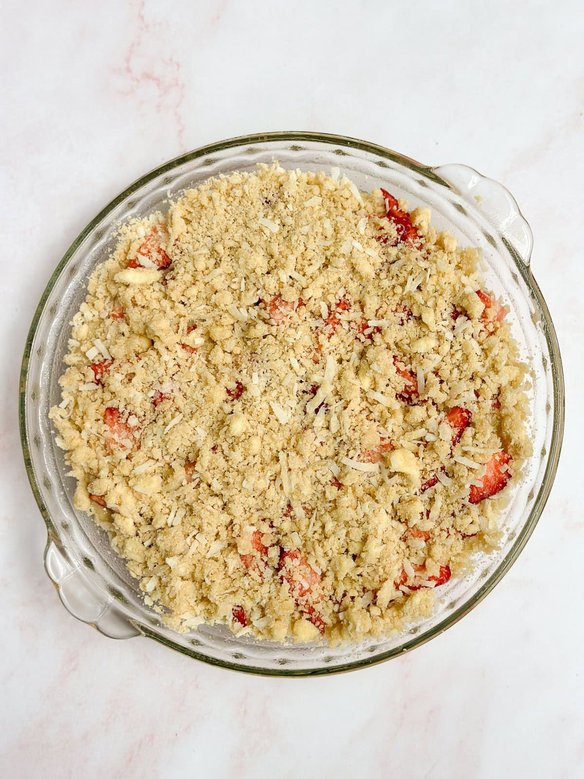 everything layered and ready to bake.