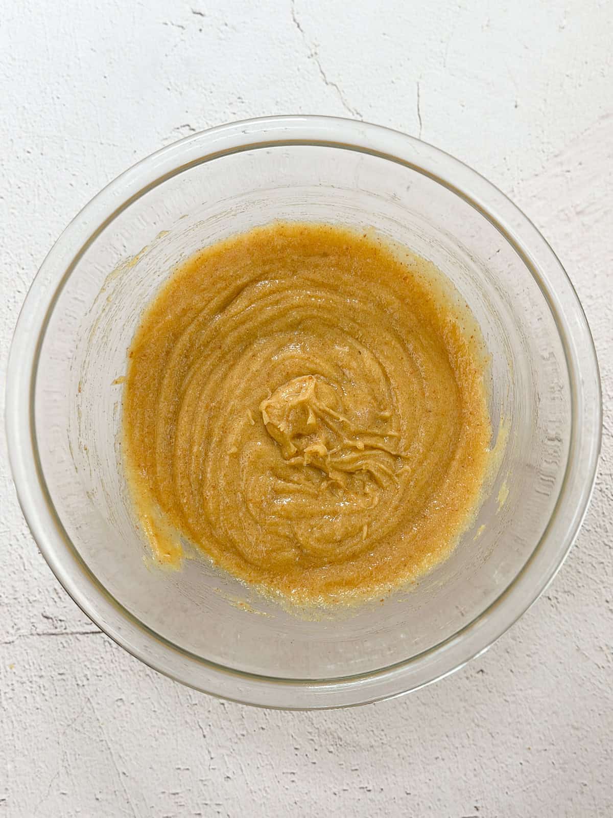 the wet ingredients mixed together.