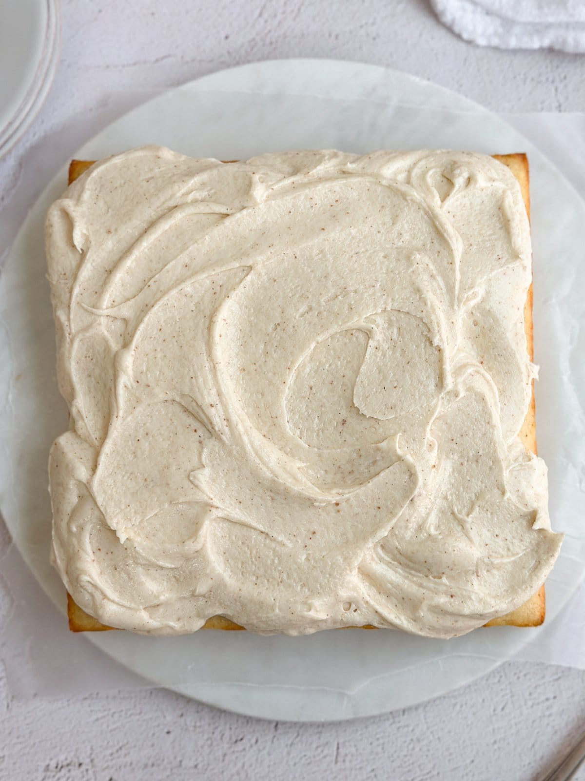 brown butter cake all done and ready to serve.