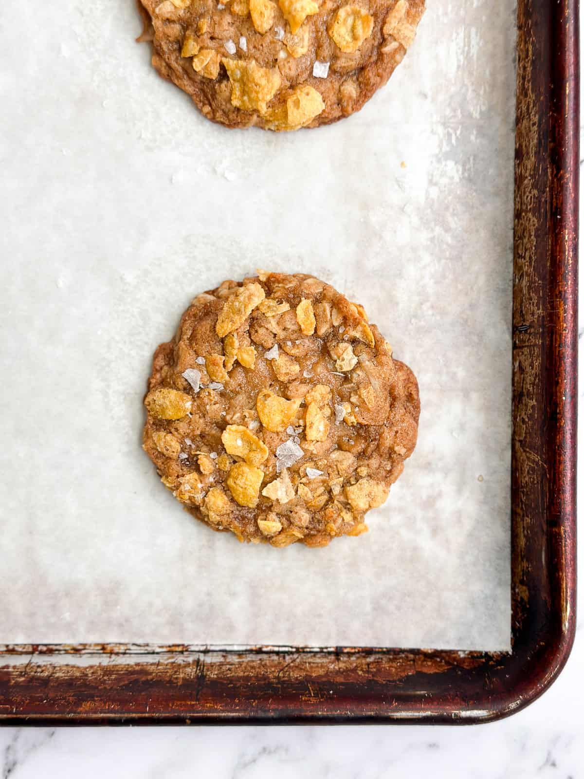 cookies right after baking.