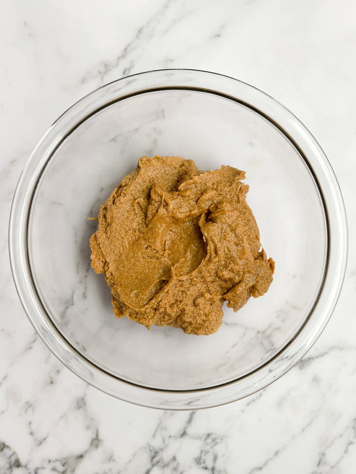 wet ingredients mixed together.