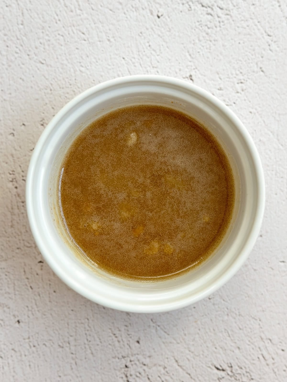 the brown butter in a bowl.