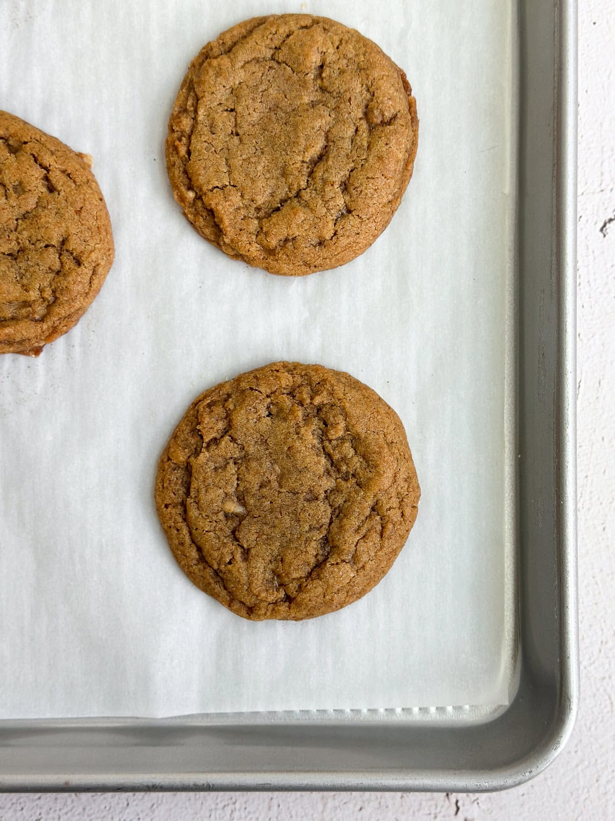 cookies right after baking.