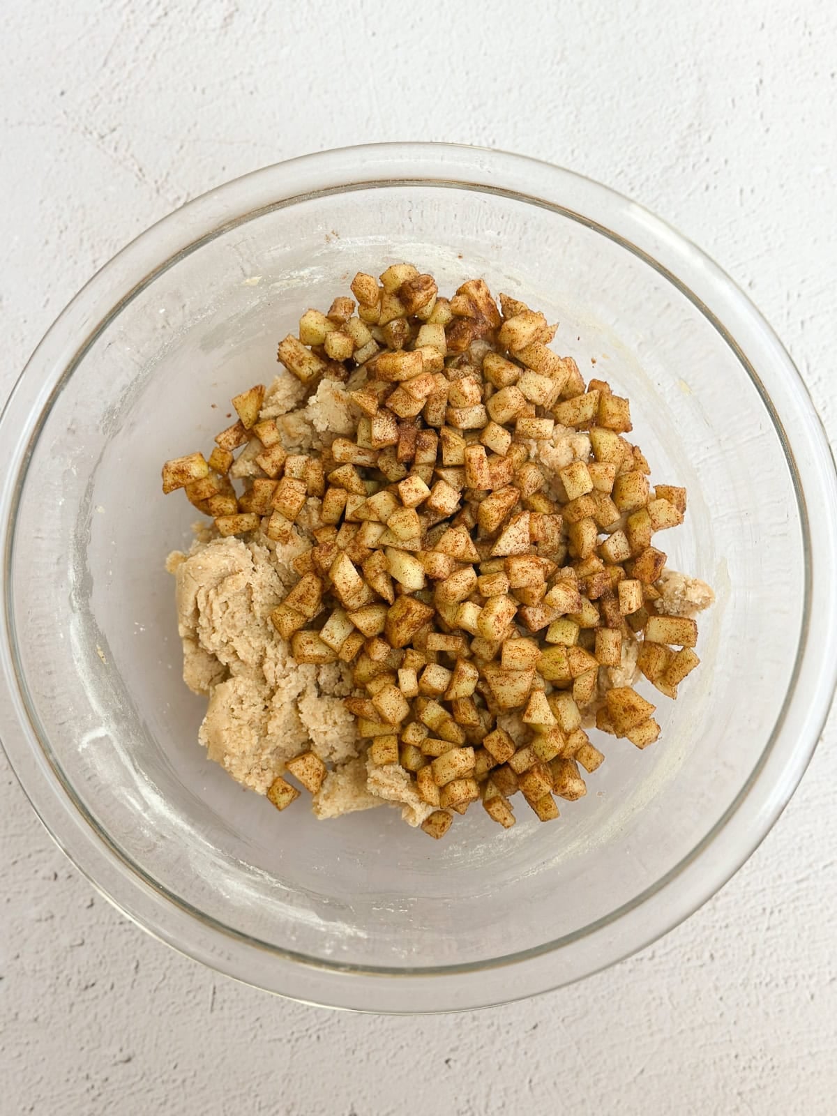 apples added to the cookie dough.