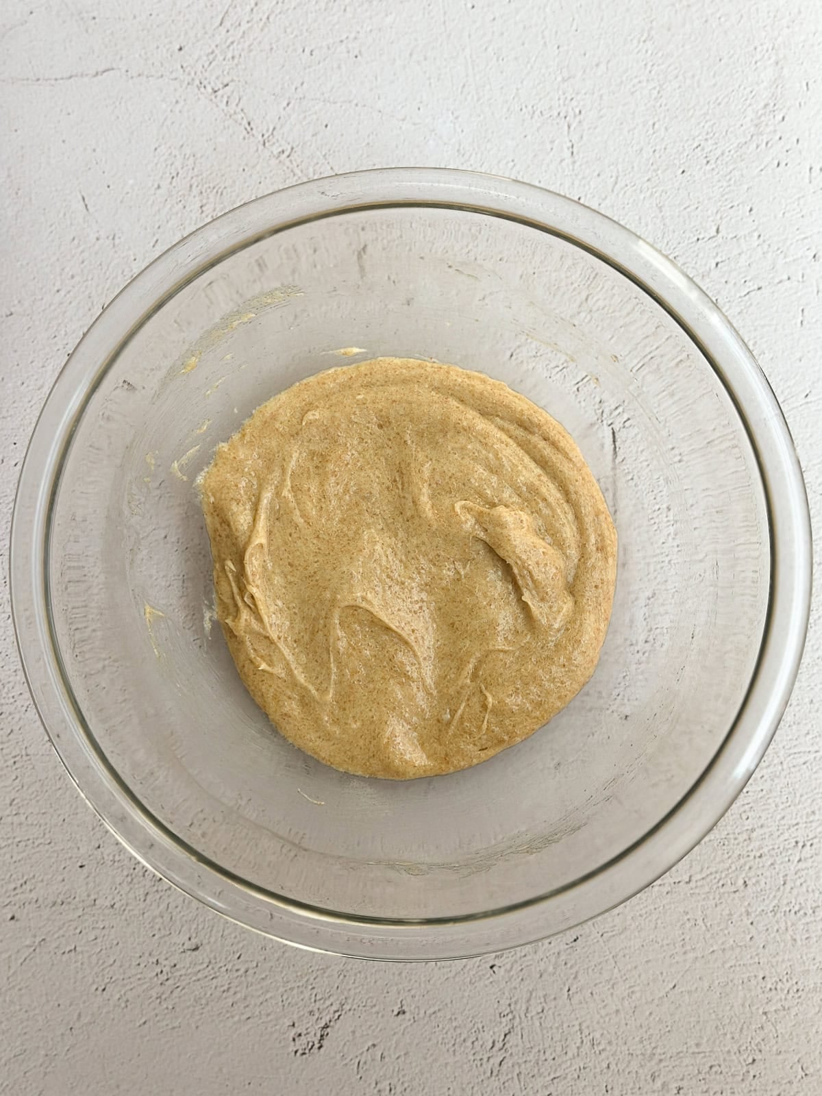 wet ingredients mixed together.