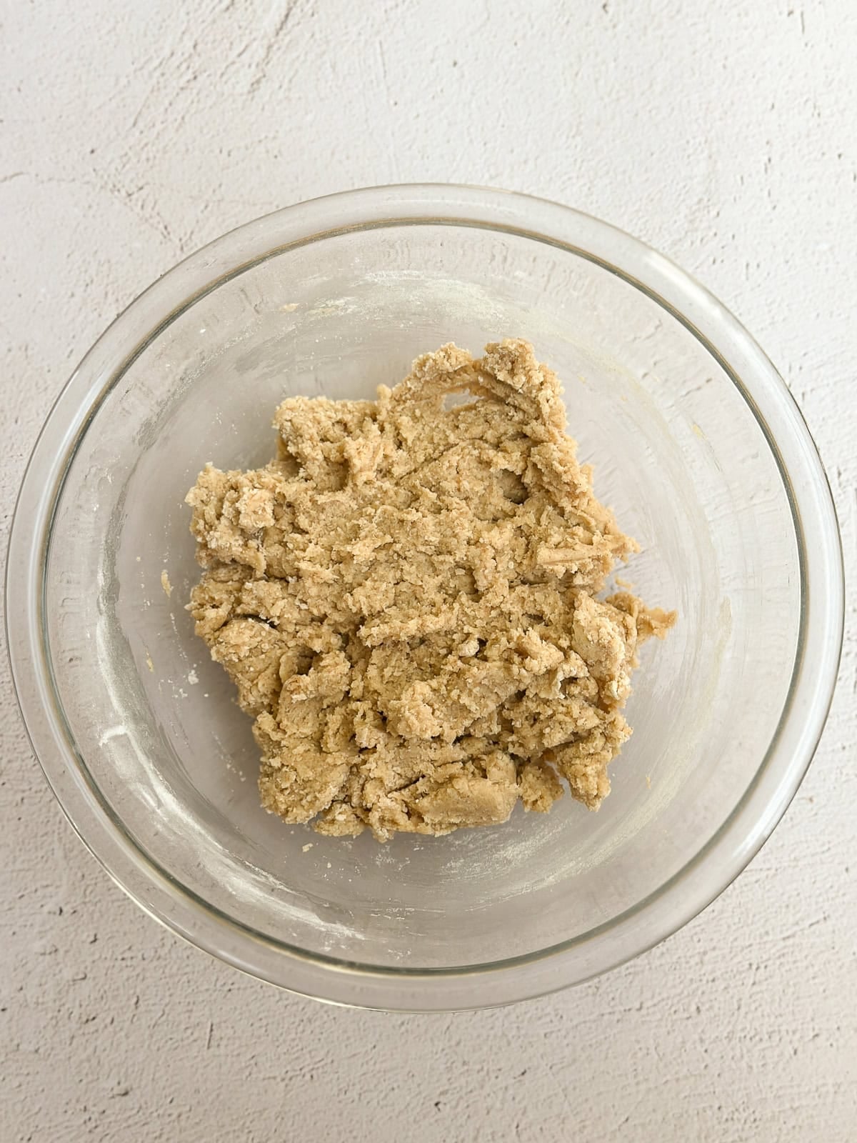 dry ingredients added to the dough.