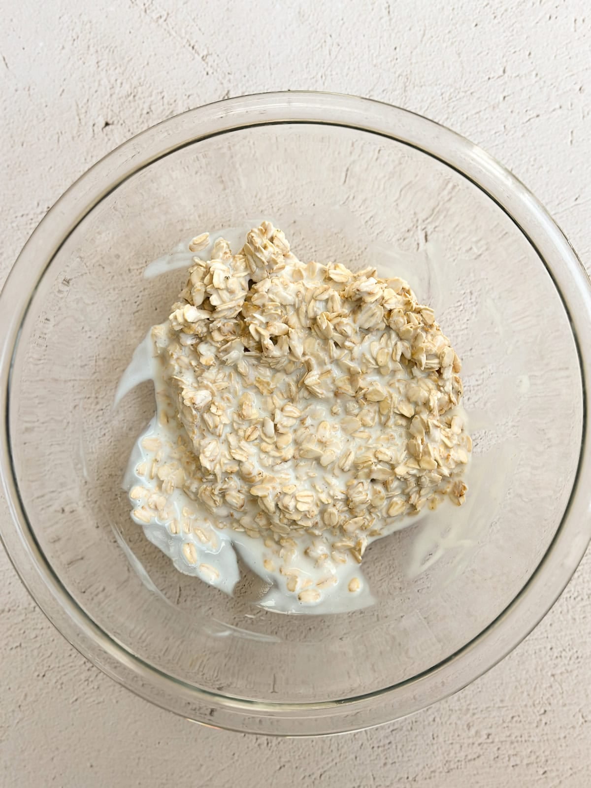 oats and buttermilk mixed together.