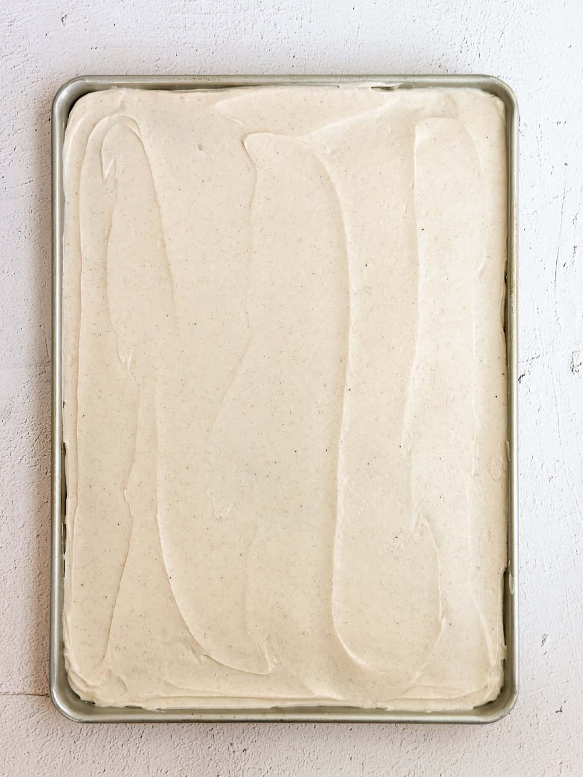 the pumpkin bars after frosting.