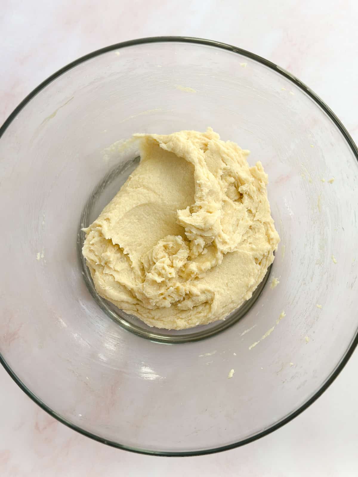 wet ingredients mixed together.